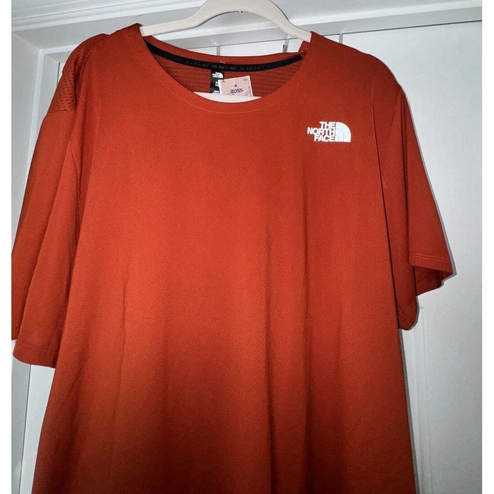 The North Face Sunriser‎ Short Sleeve Orange Rust Tee XL NWT